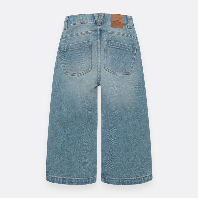 Denim-wide-leg-para-nina-Indigo-Medio