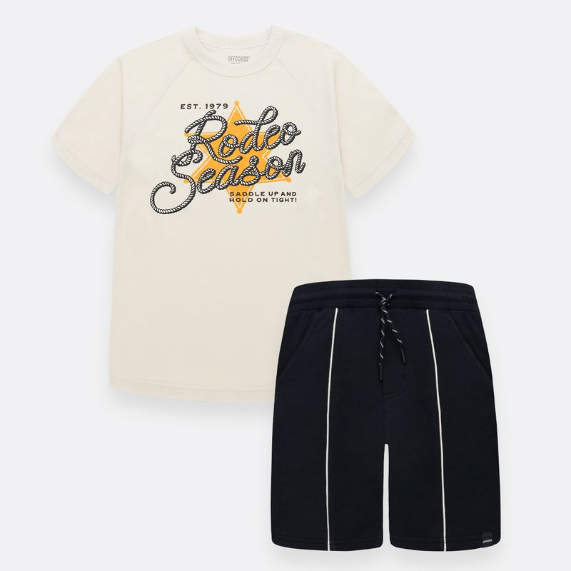 Conjunto-para-nino-de-camiseta-y-bermuda-Amarillo