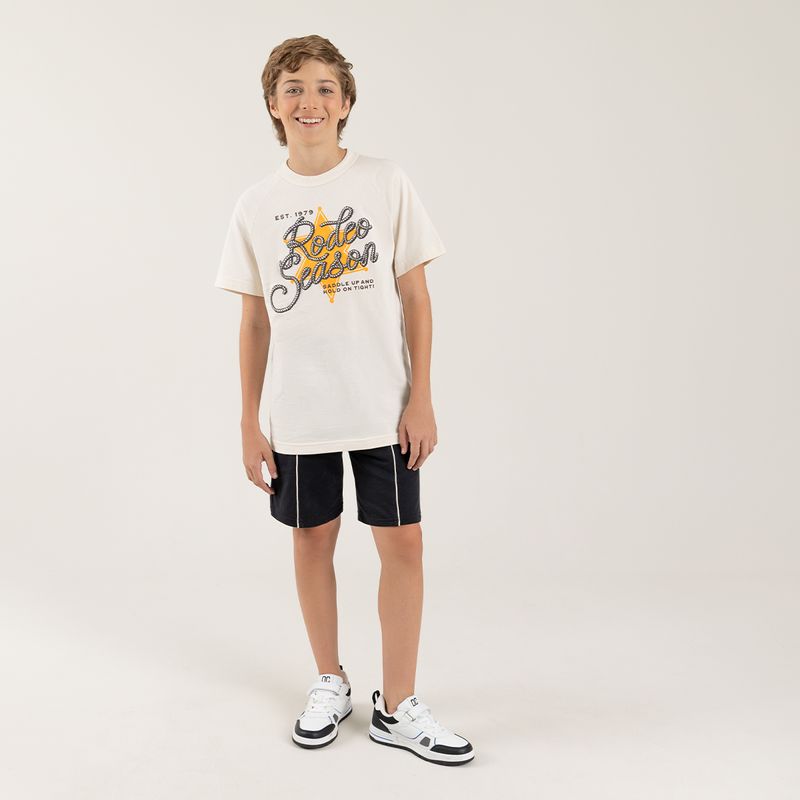 Conjunto-para-nino-de-camiseta-y-bermuda-Amarillo
