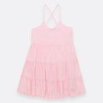 Vestido-para-nina-manga-sisa-y-falda-con-cortes-Rosado