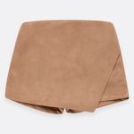 Conjunto-para-nina-de-camiseta-y-falda-short-Beige