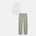 Conjunto-para-nina-de-camiseta-pantalon-Verde