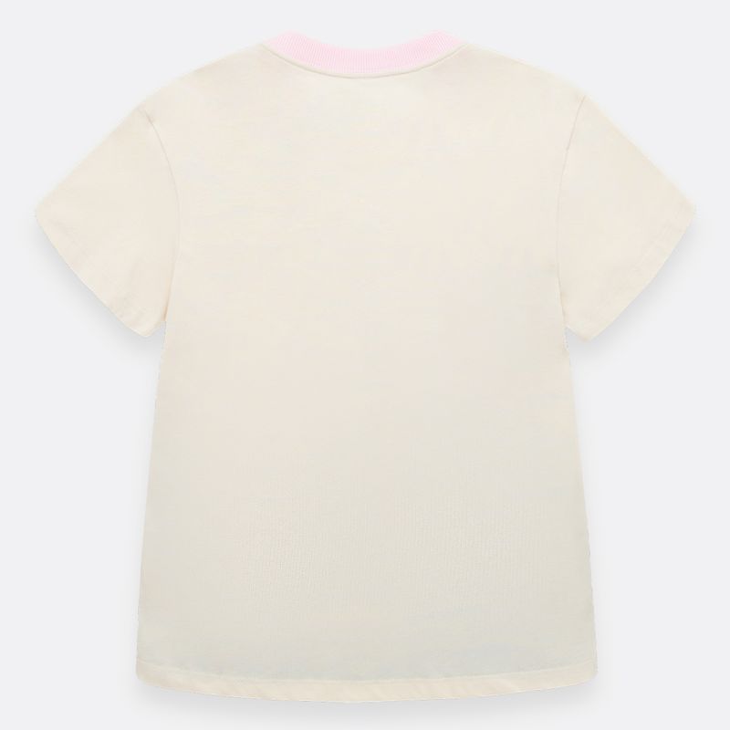 Camiseta-para-nina-manga-corta-con-estampado-Amarillo