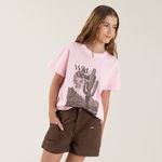 Camiseta-para-nina-manga-corta-con-estampado-Rosado