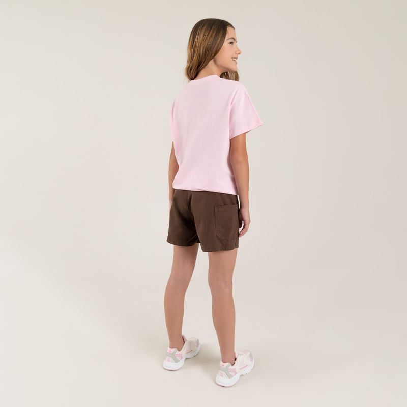 Camiseta-para-nina-manga-corta-con-estampado-Rosado