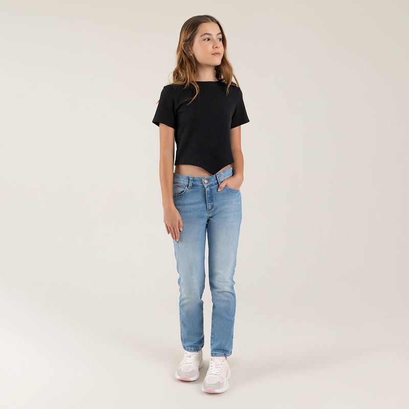 Camiseta-croptop-para-nina-manga-corta-Negro
