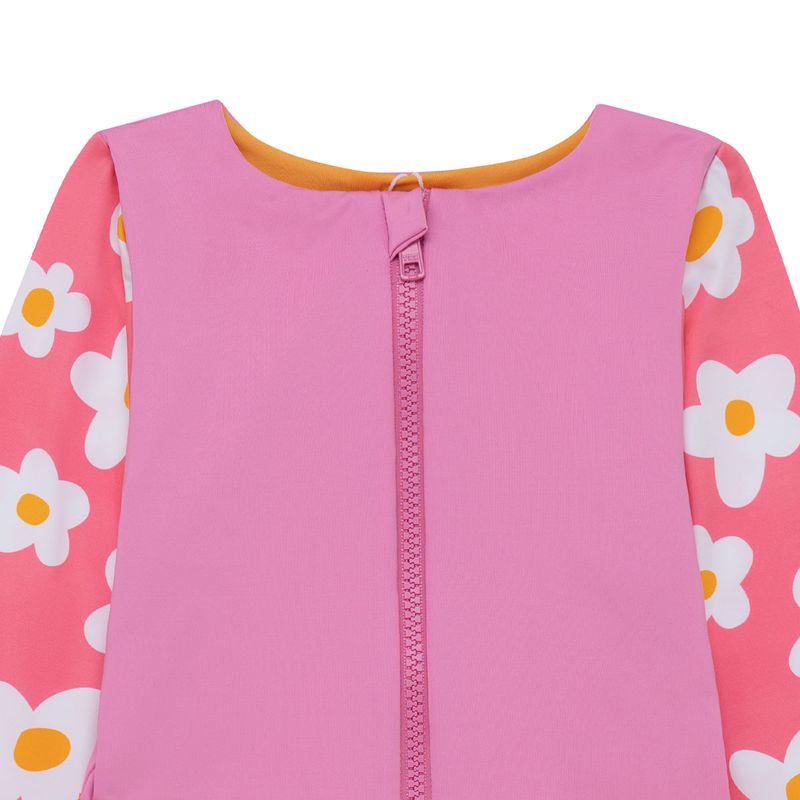 Vestido-de-baño-entero-manga-larga-para-bebe-niña-Ropa-bebe-nina-Rosado