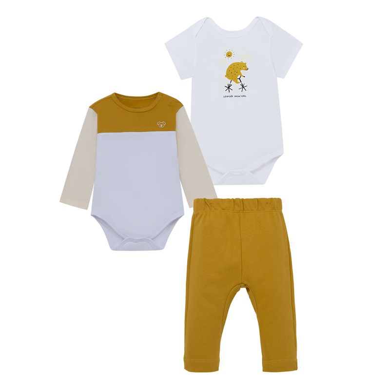 Conjunto-de-pantalon-de-sudadera-y-bodys-para-recien-nacidos-Recien-nacido-Unisex-Amarillo