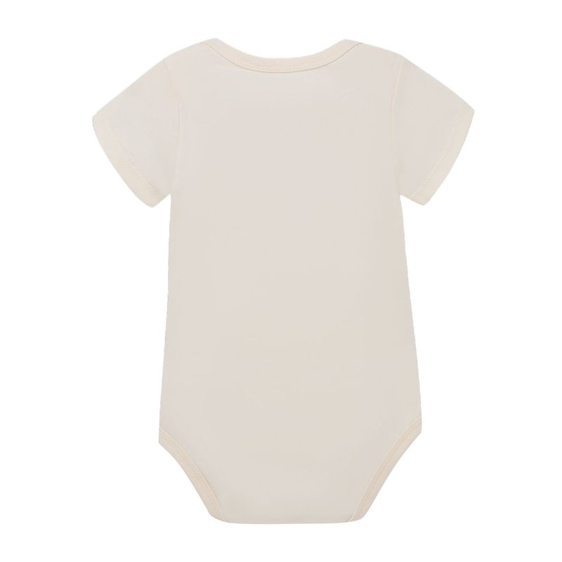 Body-manga-corta-para-recien-nacido-unisex-Ropa-recien-nacido-nino-Cafe