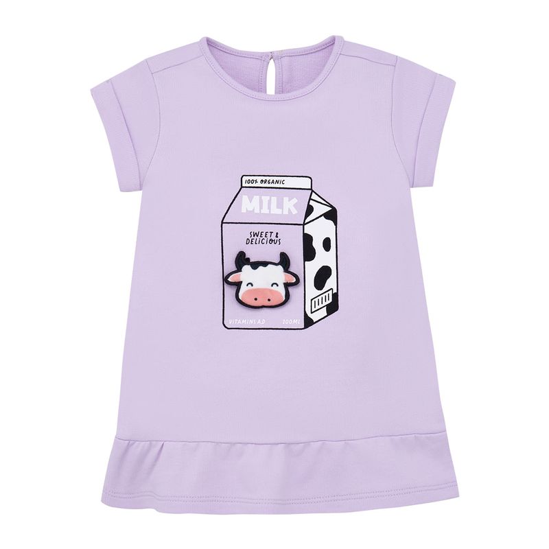 Vestido-manga-corta-para-recien-nacida-Ropa-recien-nacido-nina-Morado