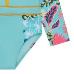 Vestido-de-baño-entero-manga-larga-para-bebe-niña-Ropa-bebe-nina-Verde