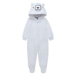 Disfraz-enterizo-de-piecitos-con-estampado-de-Oso-para-recien-nacido-unisex.-Ropa-recien-nacido-nino-Gris