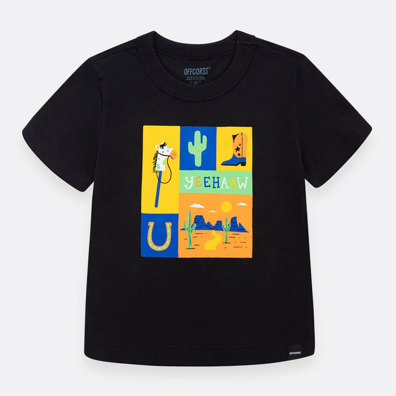 Conjunto-para-nino-de-camiseta-y-bermuda-Negro