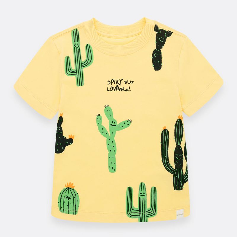 Conjunto-para-nino-de-camiseta-y-bermuda-Amarillo