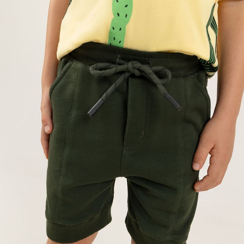 Conjunto-para-nino-de-camiseta-y-bermuda-Amarillo