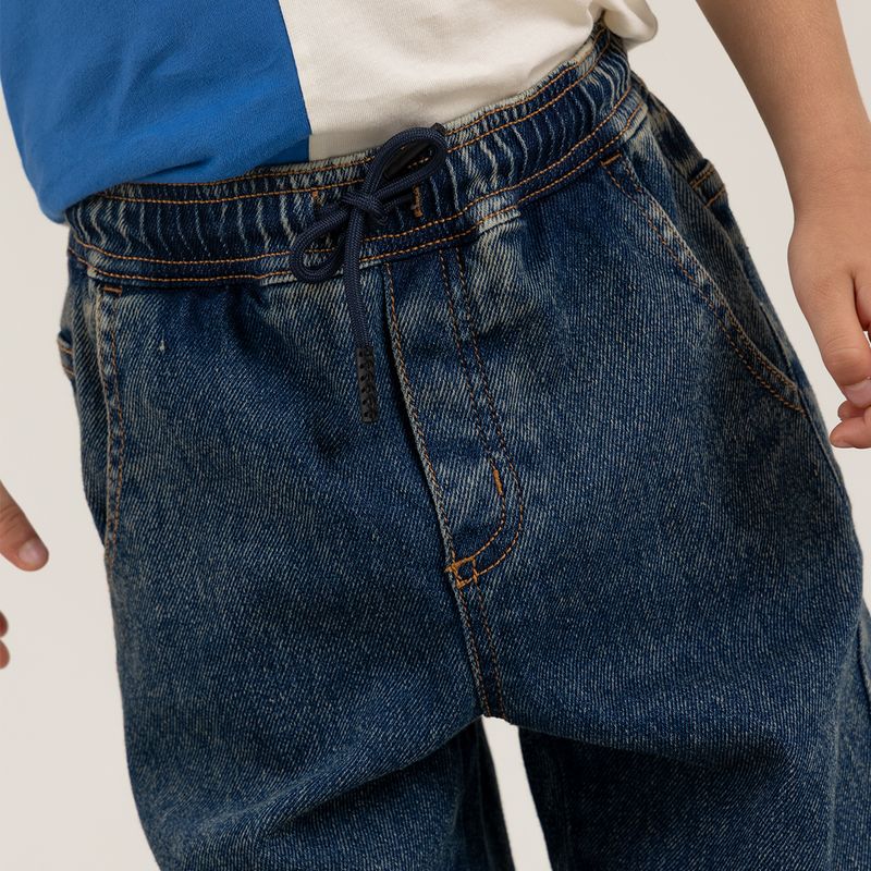 Denim-silueta-jogger-para-nino--Indigo-Oscuro