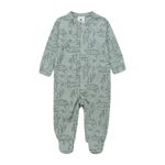 Pijama-enterizo-con-piecitos-para-recien-nacido-unisex.-Ropa-recien-nacido-nino-Verde