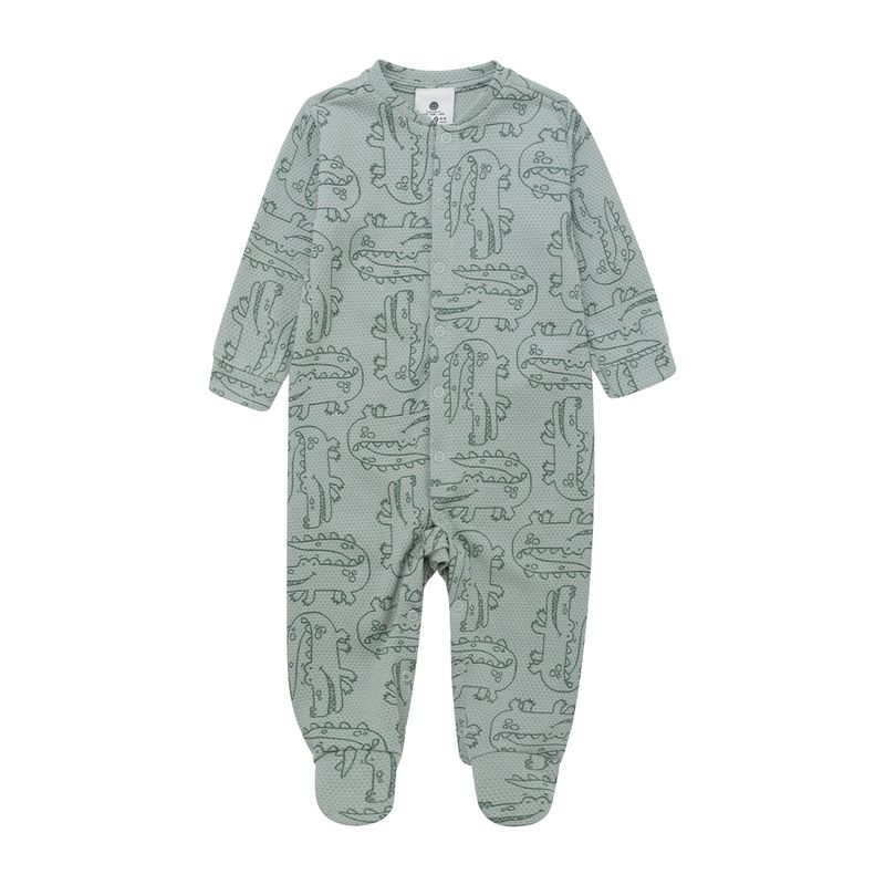 Pijama-enterizo-con-piecitos-para-recien-nacido-unisex.-Ropa-recien-nacido-nino-Verde
