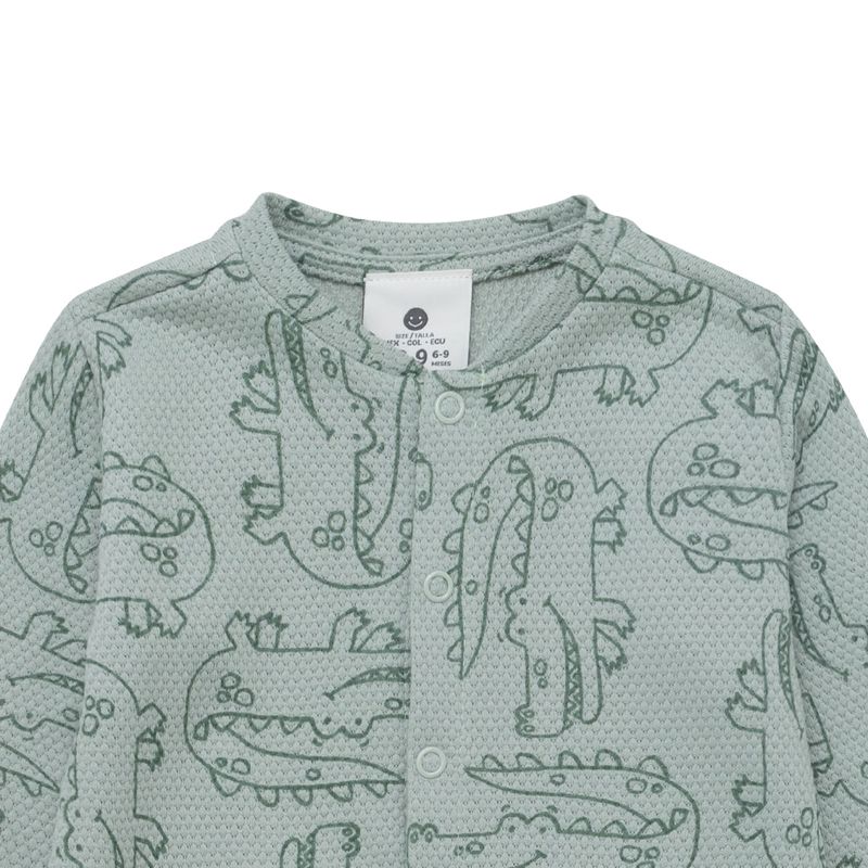 Pijama-enterizo-con-piecitos-para-recien-nacido-unisex.-Ropa-recien-nacido-nino-Verde