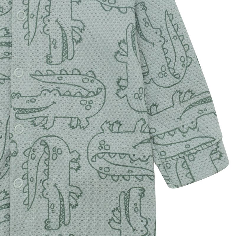Pijama-enterizo-con-piecitos-para-recien-nacido-unisex.-Ropa-recien-nacido-nino-Verde