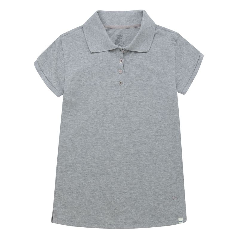 Camiseta-polo-para-niña-Ropa-nina-Gris
