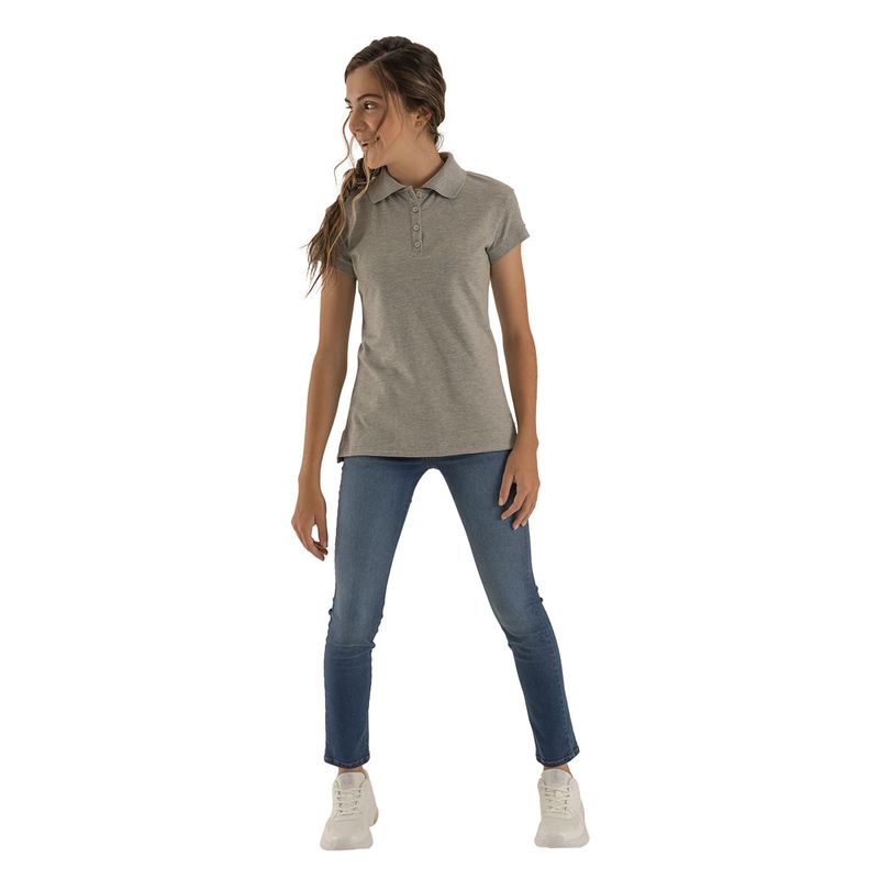 Camiseta-tipo-polo-Ropa-nina-Gris