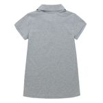 Camiseta-polo-para-niña-Ropa-nina-Gris