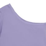 Camiseta-de-un-solo-hombro-para-niña-Ropa-nina-Morado