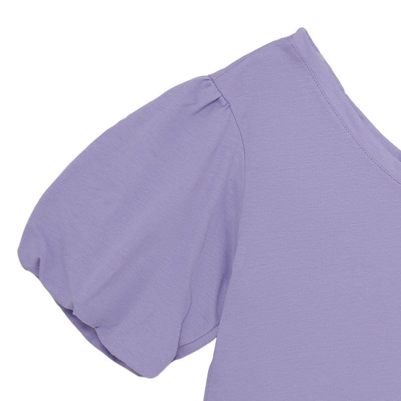 Camiseta-de-un-solo-hombro-para-niña-Ropa-nina-Morado