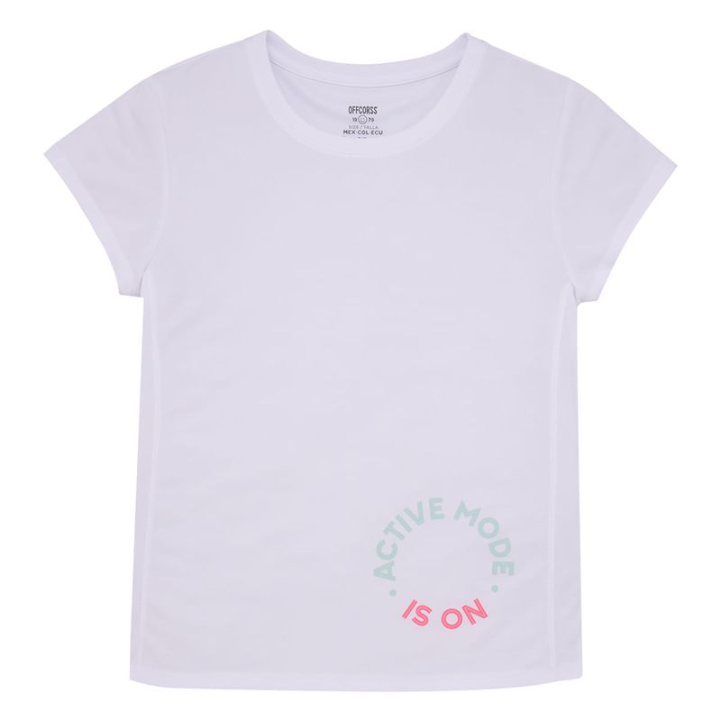 Camiseta-manga-corta-deportiva-para-niñas-Ropa-nina-Gris