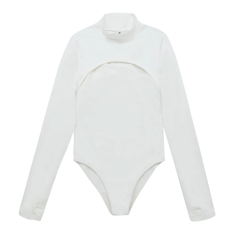 Body-con-mangas-largas-separables-para-niña-Ropa-nina-Gris