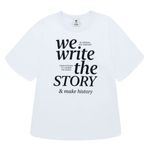 Camiseta-oversize-para-niña-manga-corta-con-estampado-