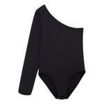 Body-de-un-solo-hombro-para-niña-Ropa-nina-Gris