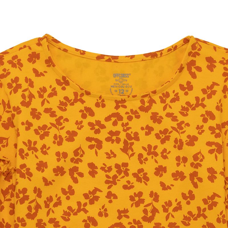Body-manga-corta-para-niña-Ropa-nina-Naranja