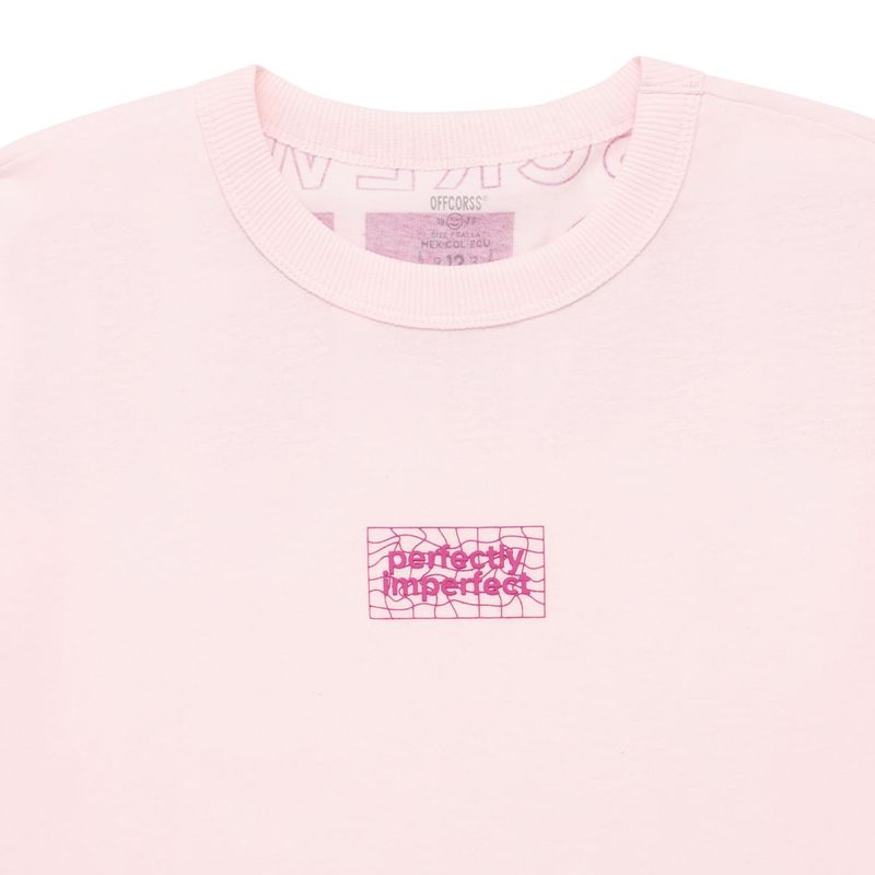 Camiseta-manga-corta-silueta-oversize-para-niña-Ropa-nina-Rosado