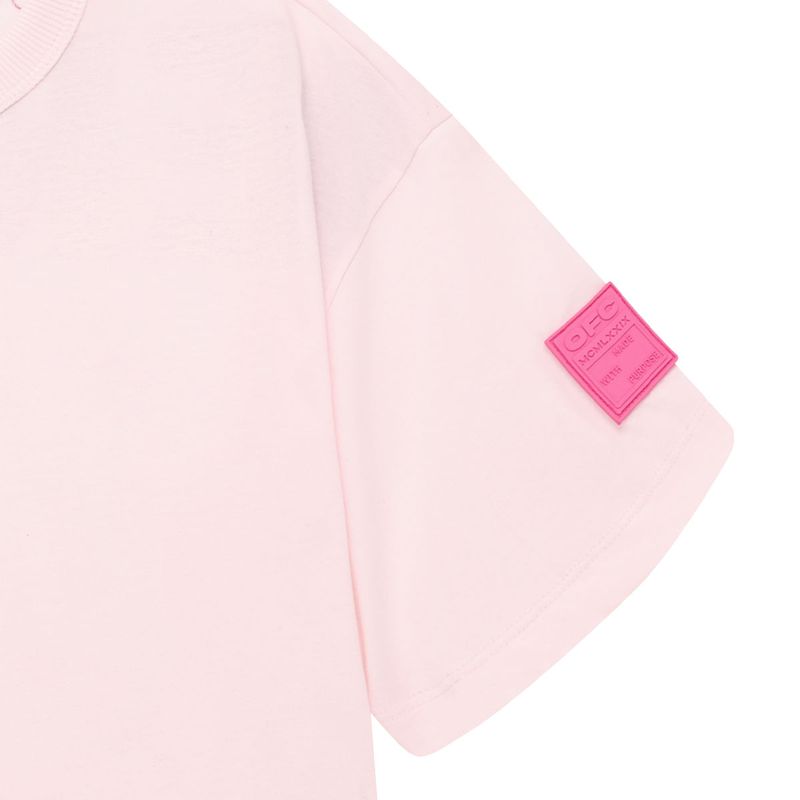 Camiseta-manga-corta-silueta-oversize-para-niña-Ropa-nina-Rosado