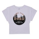 Camiseta-manga-corta-para-niña-Ropa-nina-Blanco