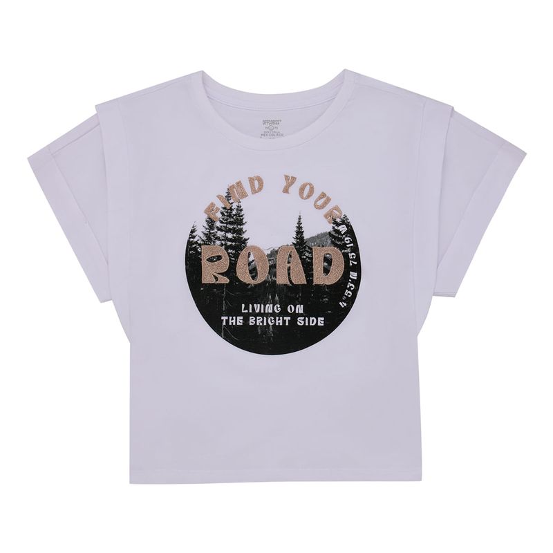 Camiseta-manga-corta-para-niña-Ropa-nina-Blanco