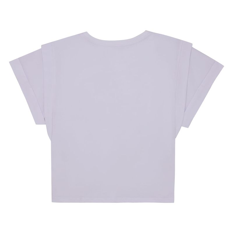 Camiseta-manga-corta-para-niña-Ropa-nina-Blanco