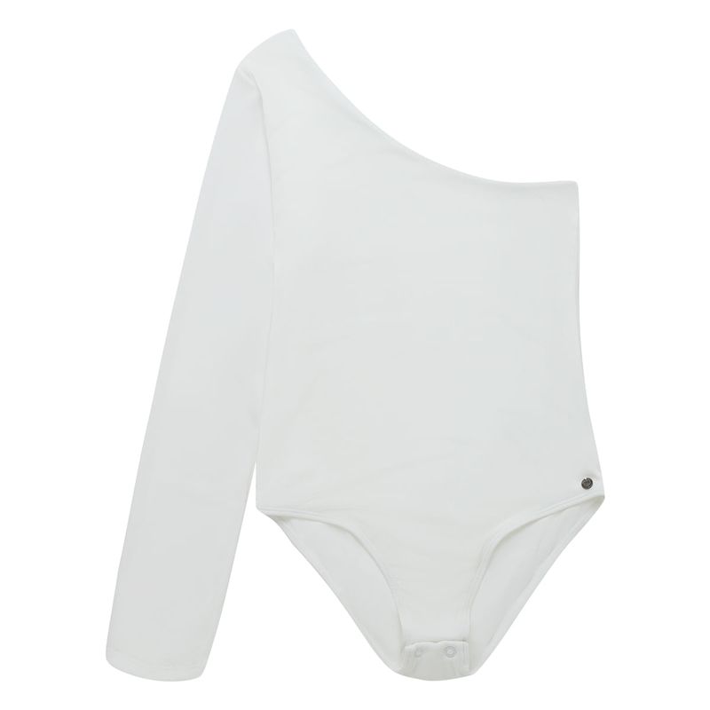 Body-de-un-solo-hombro-para-niña-Ropa-nina-Gris