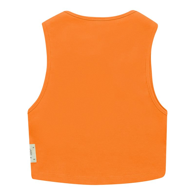 Camiseta-manga-sisa-tipo-crop-con-abertura-para-niña-Ropa-nina-Amarillo