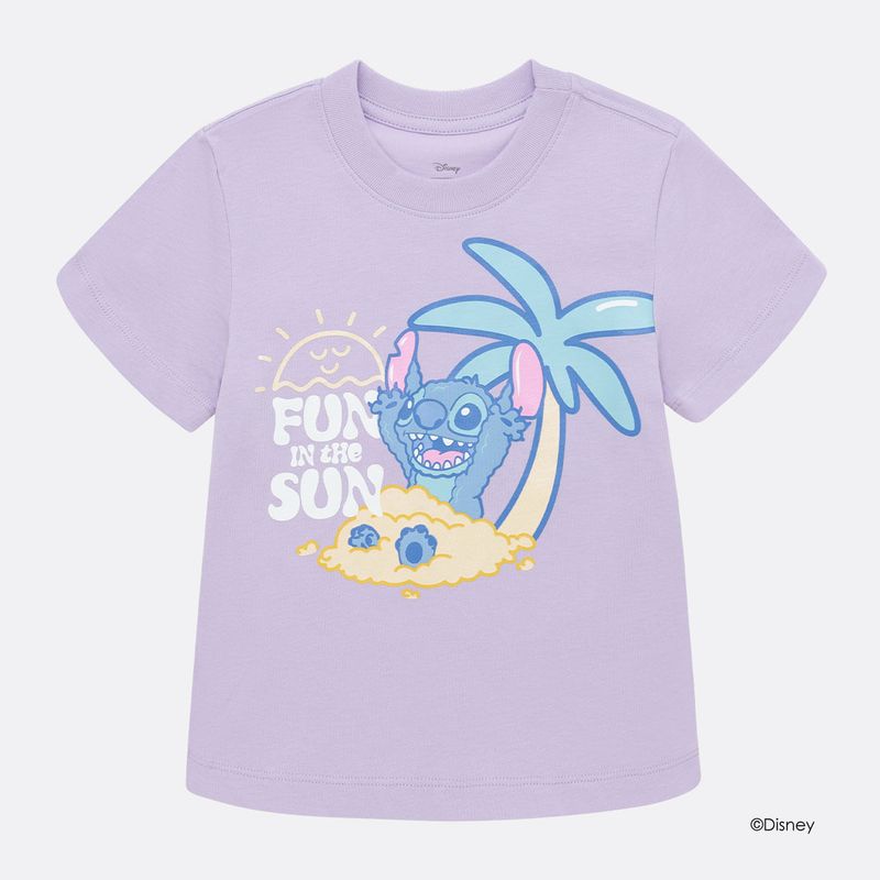 Camiseta-de-Stitch-manga-corta-para-nina