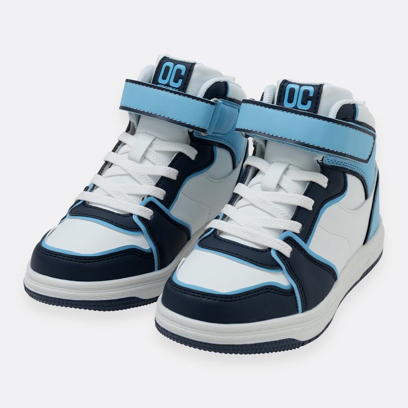 Tenis-bota-para-nino-con-correa-de-velcro-y-cordones-elasticos