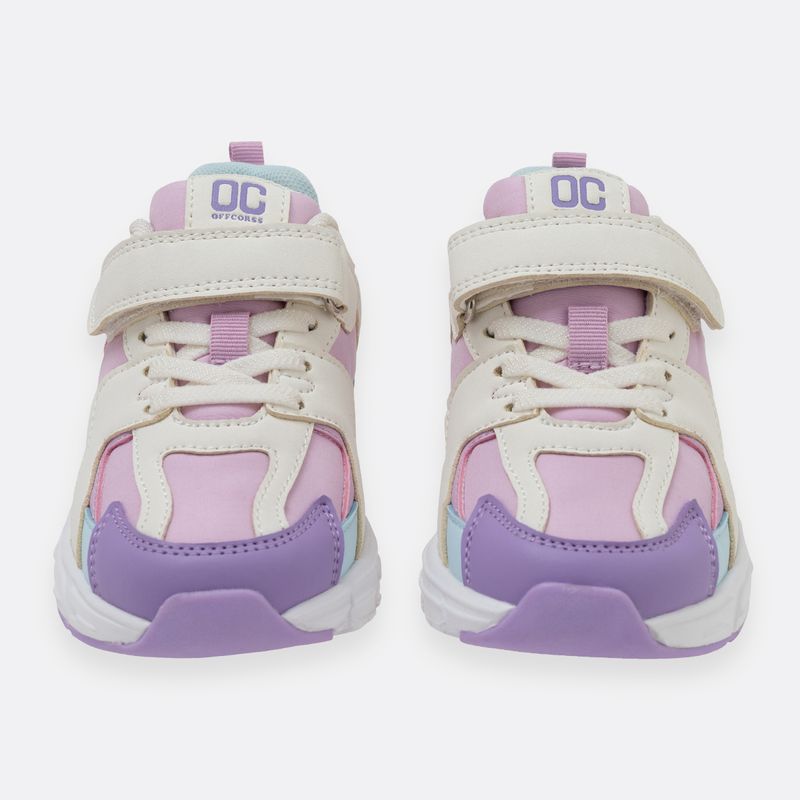 Tenis-deportivos-para-nina-con-correa-de-velcro-y-cordones-elasticos