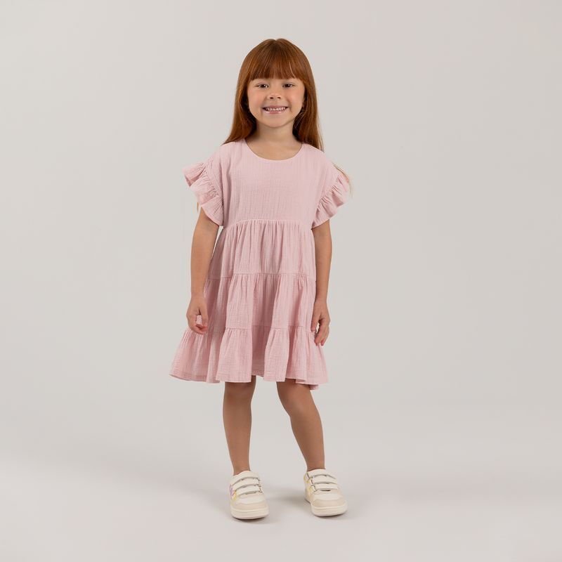 Vestido-para-bebe-nina-manga-corta-con-bolero-en-manga