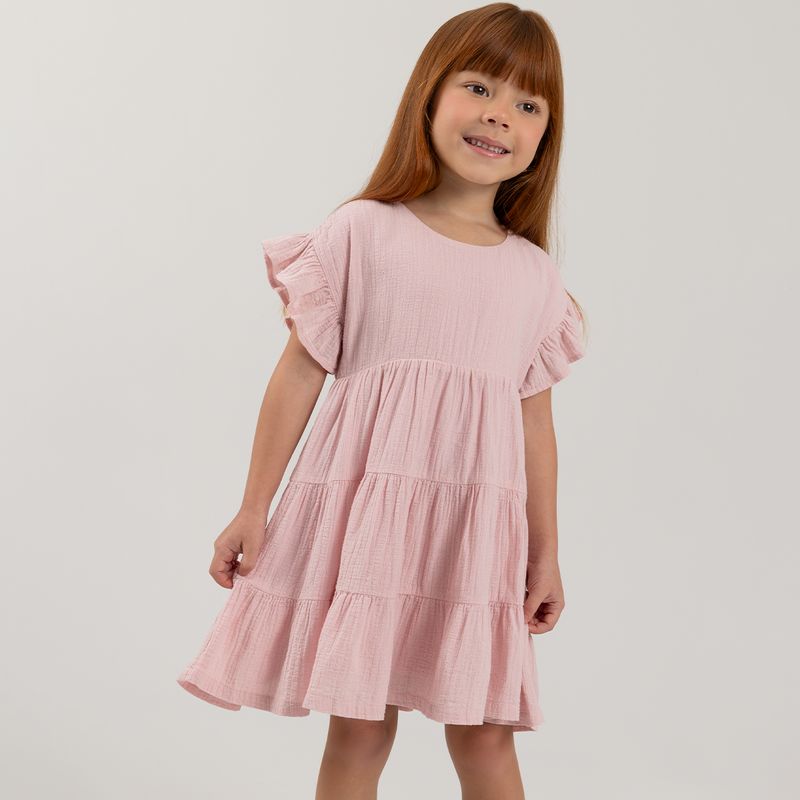 Vestido-para-bebe-nina-manga-corta-con-bolero-en-manga