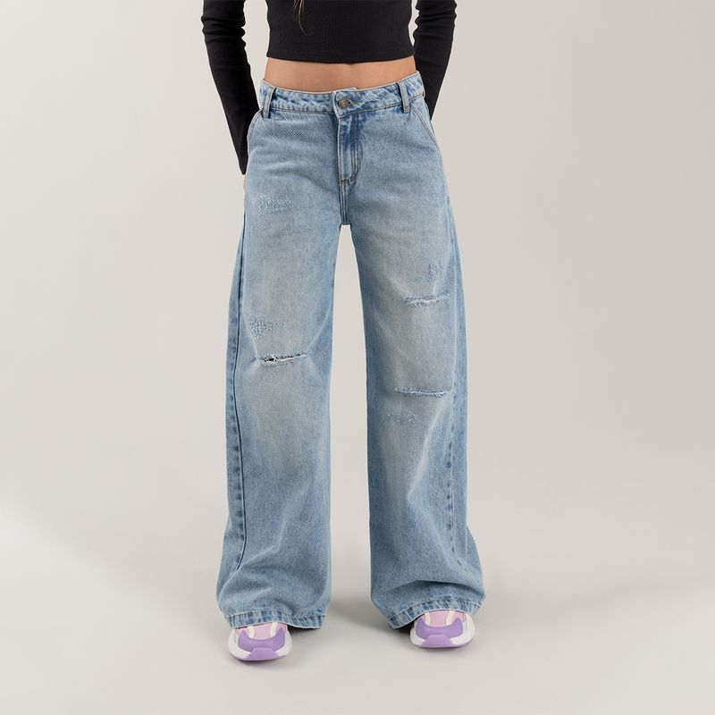 Denim-wide-leg-para-nina-con-rotos