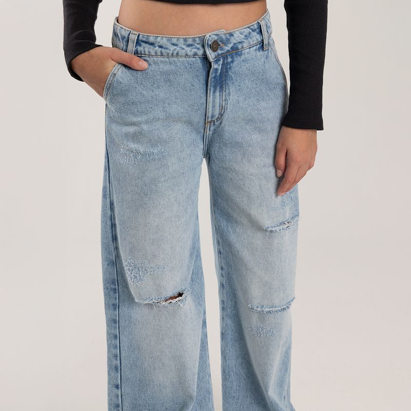 Denim-wide-leg-para-nina-con-rotos