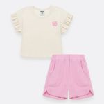 Conjunto-para-nina-de-camiseta-con-boleros-y-short