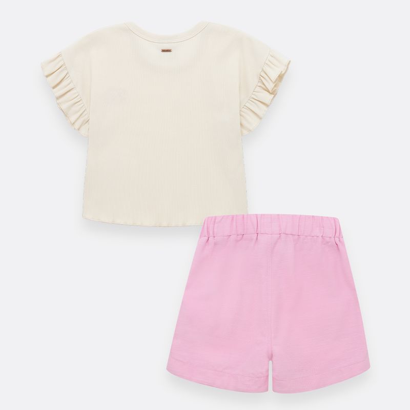 Conjunto-para-nina-de-camiseta-con-boleros-y-short